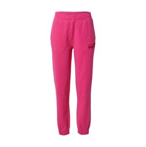 HUGO Kalhoty pink / červená