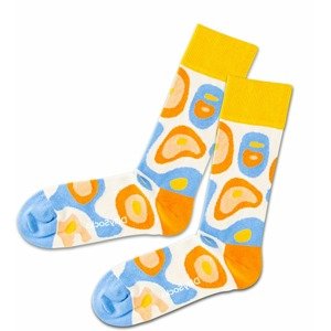 DillySocks Ponožky  oranžová / bílá / jasně oranžová / modrá