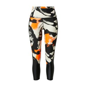 UNDER ARMOUR Sportovní kalhoty 'Project Rock'  černá / bílá / svítivě oranžová