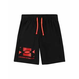 UNDER ARMOUR Sportovní kalhoty  černá / červená