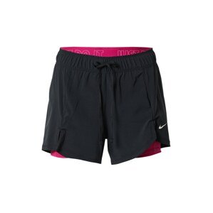 NIKE Sportovní kalhoty 'Flex Essential'  pink / černá / bílá
