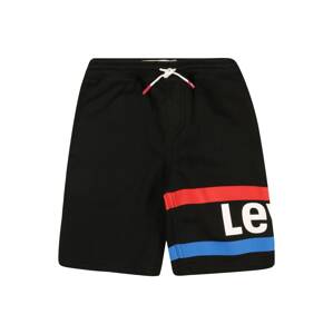 LEVI'S Kalhoty  černá / červená / bílá / nebeská modř