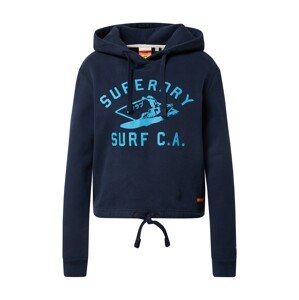 Superdry Mikina 'Cali Surf'  aqua modrá / ultramarínová modř