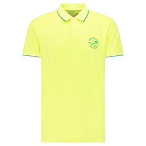 Petrol Industries Tričko  pastelově žlutá / trávově zelená