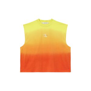 Calvin Klein Jeans Tričko žlutá / oranžová / tmavě oranžová