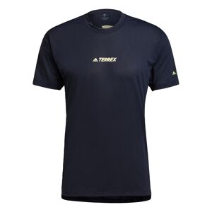adidas Terrex Funkční tričko 'Alla'  námořnická modř / svítivě žlutá