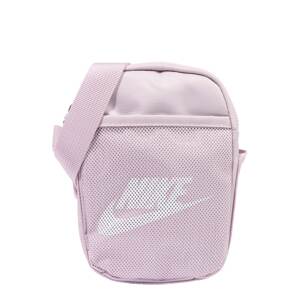Nike Sportswear Taška přes rameno 'Heritage'  světle fialová / bílá