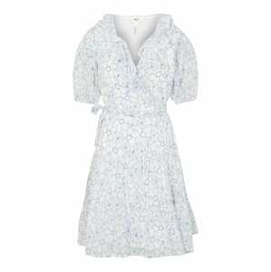 OBJECT Letní šaty 'Eris' kouřově modrá / bílá