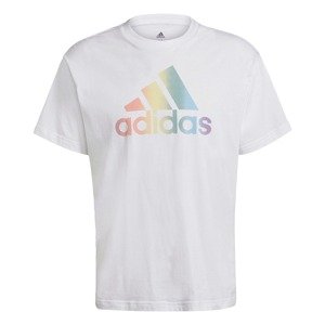 ADIDAS PERFORMANCE Funkční tričko  bílá / pastelově oranžová / žlutá / pastelová modrá / kouřově modrá