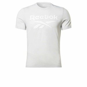 Reebok Sport Funkční tričko světle šedá / bílá