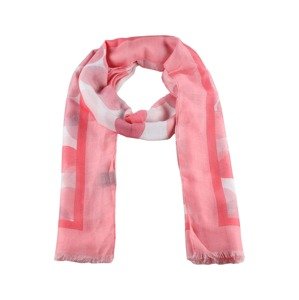 Zwillingsherz Šátek  růžová / pink / bílá