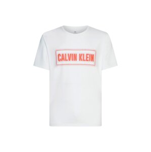 Calvin Klein Performance Funkční tričko  bílá / tmavě oranžová