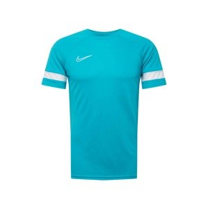 NIKE Funkční tričko 'Academy'  aqua modrá / bílá