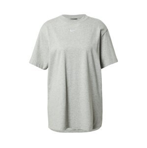 Nike Sportswear Oversized tričko  šedý melír / bílá
