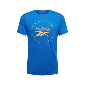 Reebok Sport Funkční tričko královská modrá / žlutá