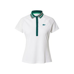Lacoste Sport Funkční tričko  bílá / smaragdová