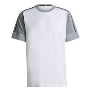ADIDAS PERFORMANCE Funkční tričko  bílá / šedá / tmavě šedá