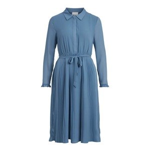 VILA Košilové šaty 'Blossoms'  kouřově modrá