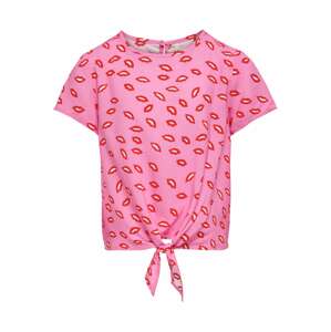KIDS ONLY Shirt 'Danielle'  pink / červená / bílá
