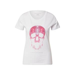 EINSTEIN & NEWTON Tričko 'Light Skull' pink / bílá