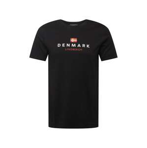 Lindbergh Shirt 'Copenhagen'  černá / bílá / červená