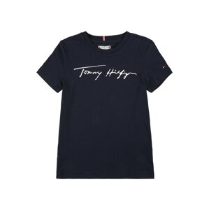 TOMMY HILFIGER Tričko  námořnická modř / bílá