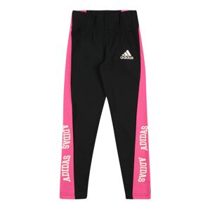 ADIDAS PERFORMANCE Sportovní kalhoty  černá / pink / bílá