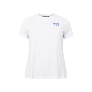 Lauren Ralph Lauren Plus Tričko 'KATLIN' modrá / bílá