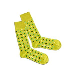DillySocks Ponožky 'Leafy Confetti'  hořčicová / světle zelená / zelená