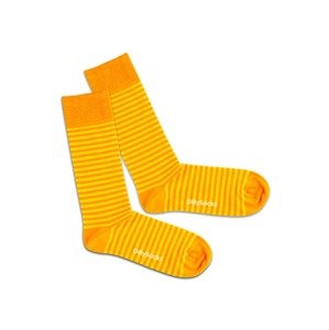 DillySocks Ponožky 'Sun Ring'  zlatě žlutá / bílá / oranžová