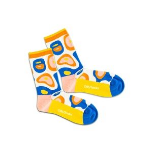 DillySocks Ponožky 'Island Dream' modrá / žlutá / oranžová / růžová / bílá