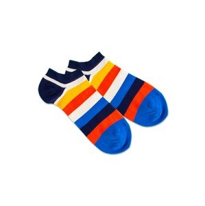 DillySocks Ponožky 'Multi Line'  modrá / námořnická modř / žlutá / bílá / světle červená