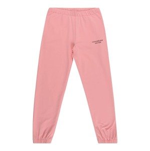 Calvin Klein Jeans Kalhoty  pink / černá