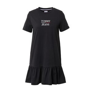 Tommy Jeans Šaty  černá / tmavě modrá / červená / bílá