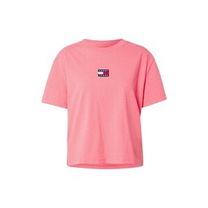 Tommy Jeans Tričko  námořnická modř / světle růžová / červená / bílá