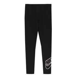 Nike Sportswear Legíny  černá / bílá / světle fialová