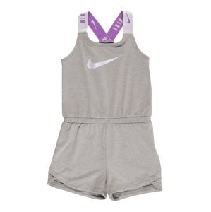 Nike Sportswear Overal  šedá / světle fialová / bílá