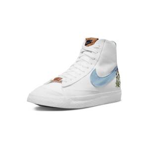 Nike Sportswear Kotníkové tenisky 'Blazer Mid '77 SE'  bílá / světlemodrá