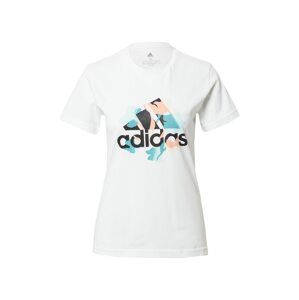 ADIDAS PERFORMANCE Funkční tričko  bílá / broskvová / pastelová modrá / černá
