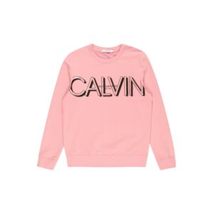 Calvin Klein Jeans Mikina  starorůžová / černá