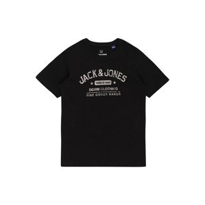 Jack & Jones Junior Shirt  černá / béžový melír