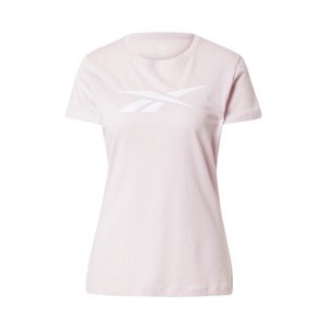 Reebok Sport Funkční tričko růžová / bílá