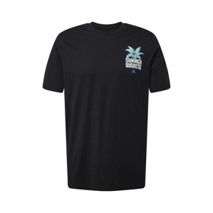 ADIDAS PERFORMANCE Funkční tričko  černá / azurová / chladná modrá / kouřově modrá
