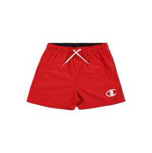 Champion Authentic Athletic Apparel Plavecké šortky  ohnivá červená / bílá