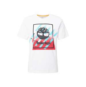 TIMBERLAND T-Shirt  bílá / červená / černá / světlemodrá