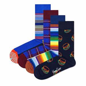 Happy Socks Ponožky  modrá / noční modrá / bordó / mix barev