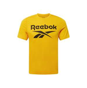 REEBOK Funkční tričko  jasně oranžová / černá