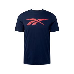 Reebok Sport Funkční tričko  námořnická modř / červená