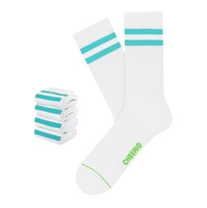 CHEERIO* Ponožky 'TENNIS TYPE 4P' modrá / bílá
