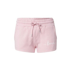 BENCH Kalhoty 'NOVA' pink / bílá
